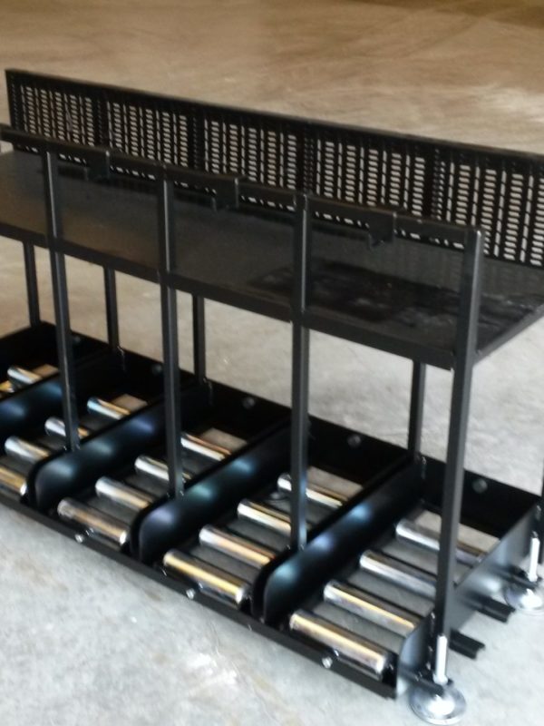 Mesas quíntuples con soporte cargador
